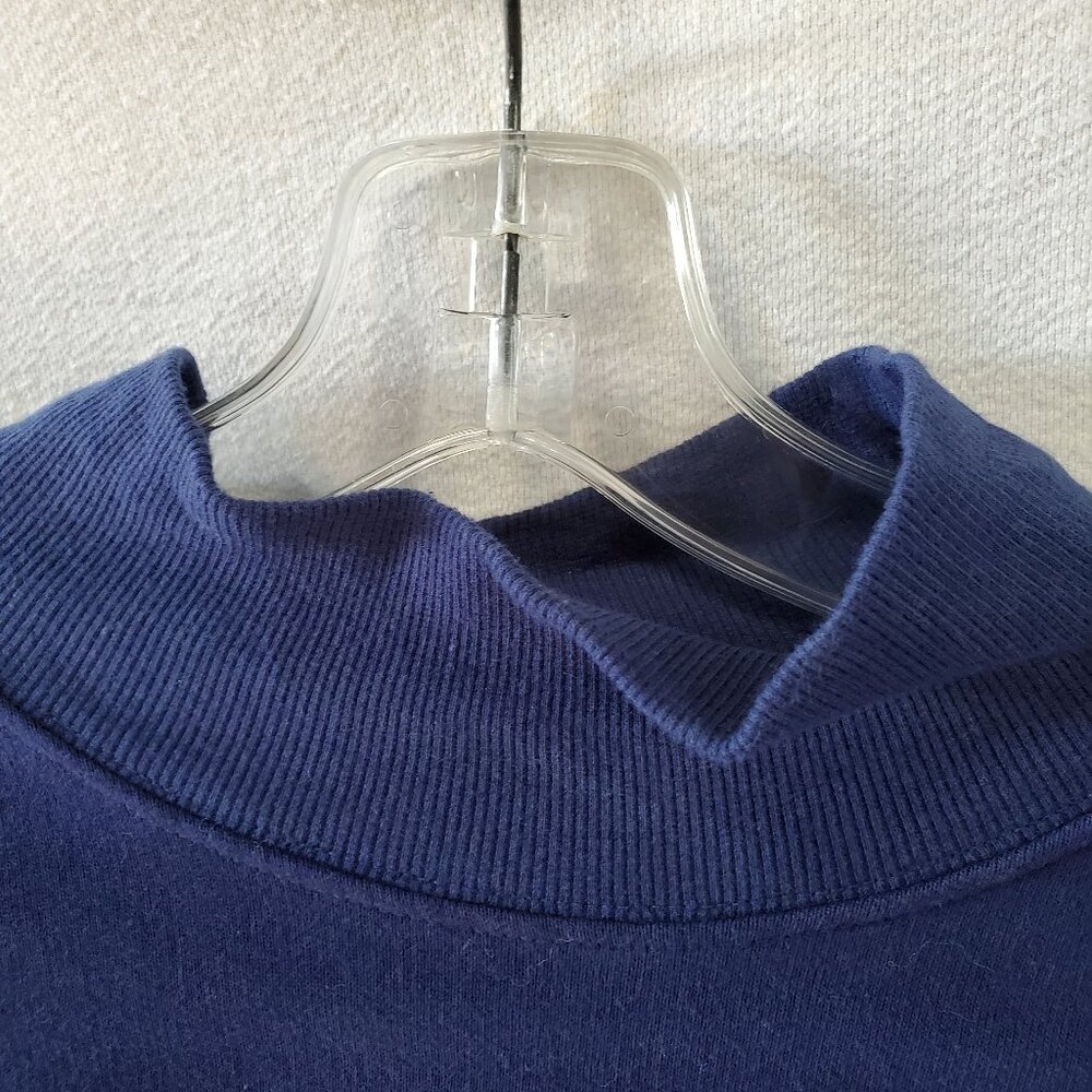 Topshop Womens Navy Blue Funnel Neck Sweater Size 4 US - Picture 5 of 5